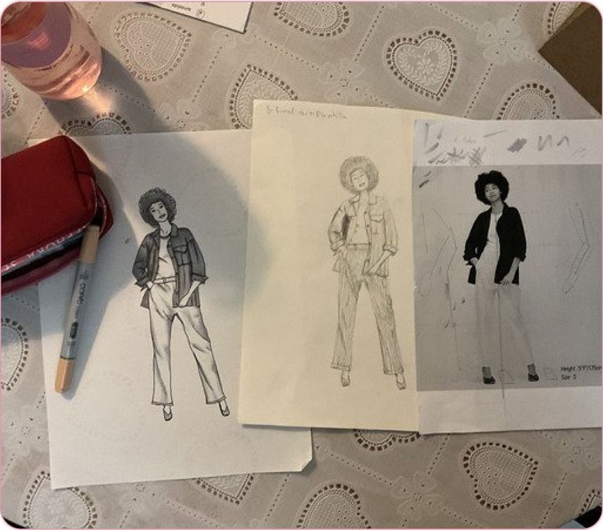Pencil figure drawings