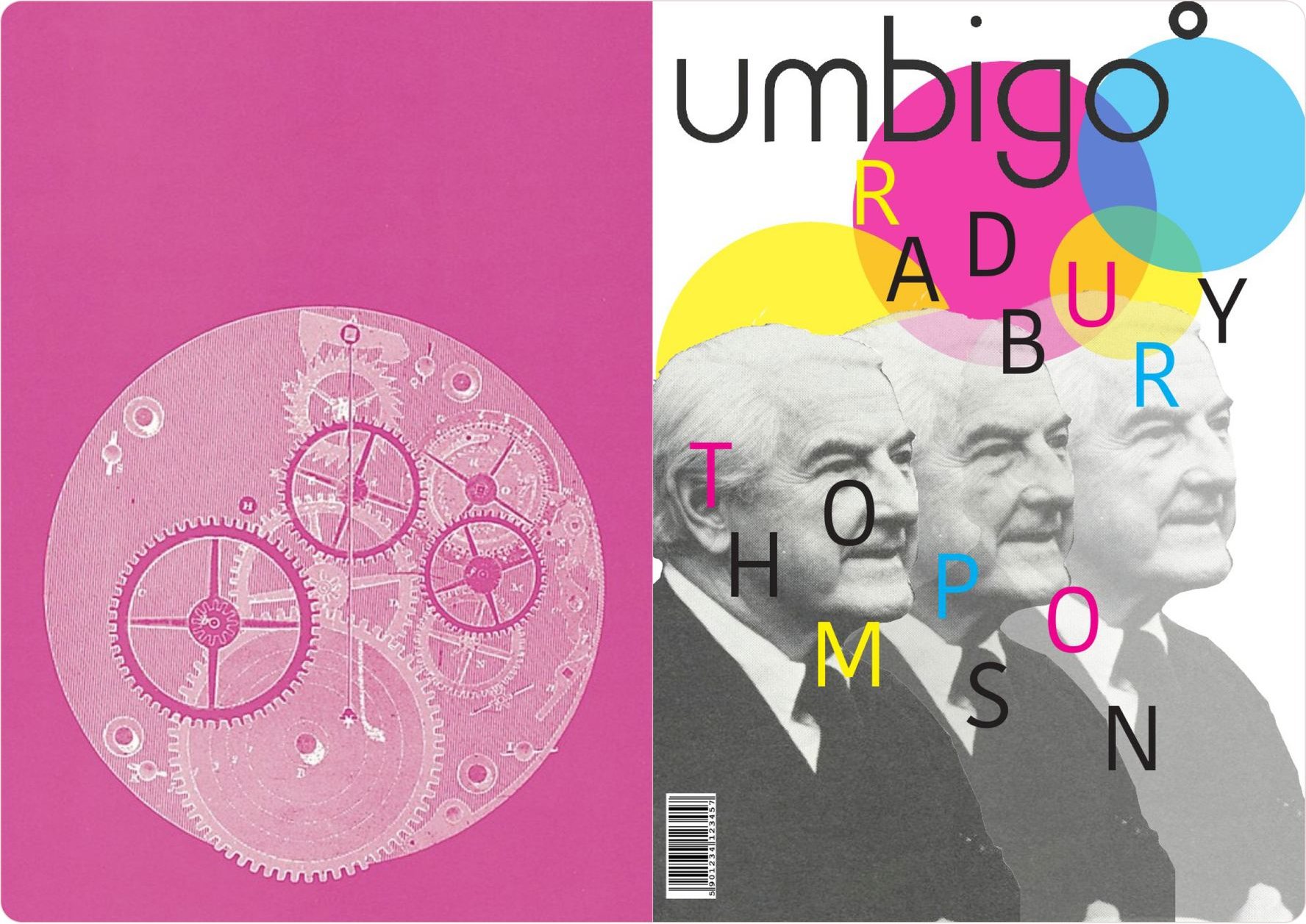 Umbigo magazine cover on Bradbury Thompson